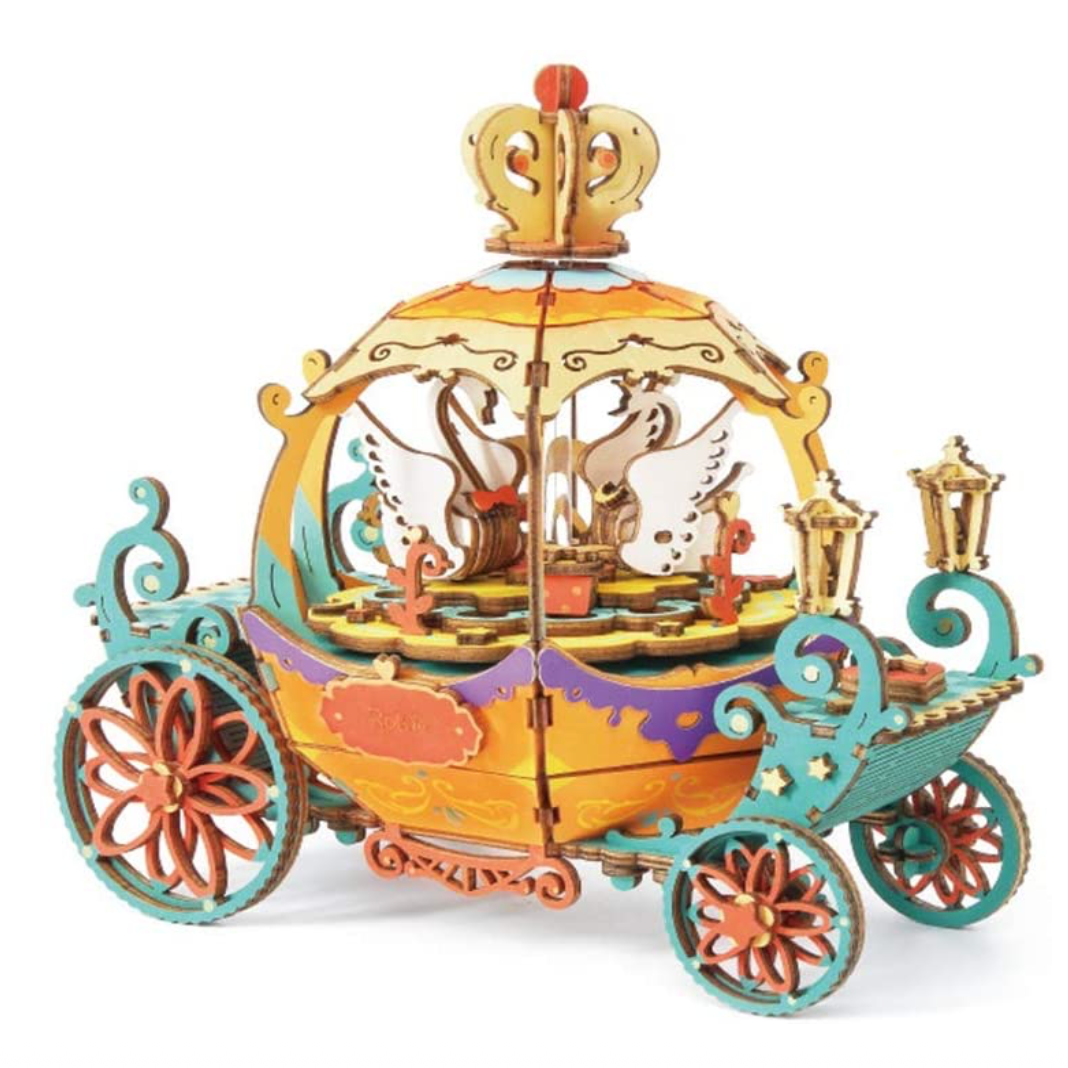 Wooden Pumpkin Cart