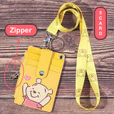 Zipper Card Holder + String