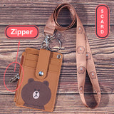 Zipper Card Holder + String