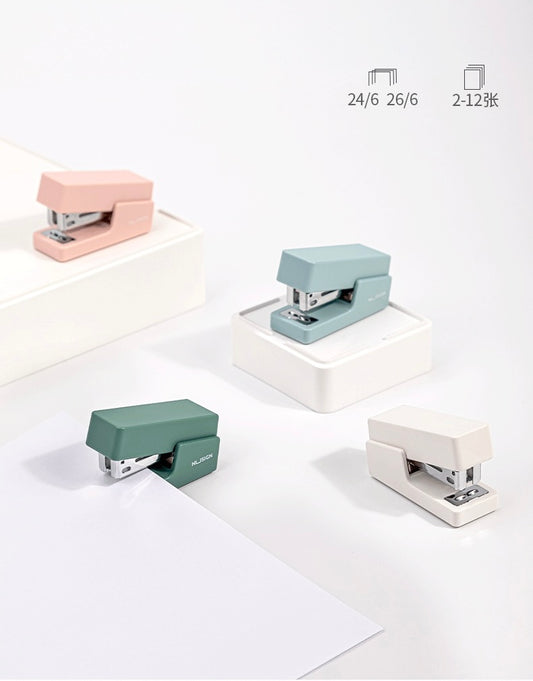 Mini Morandi Color Metal Stapler Set