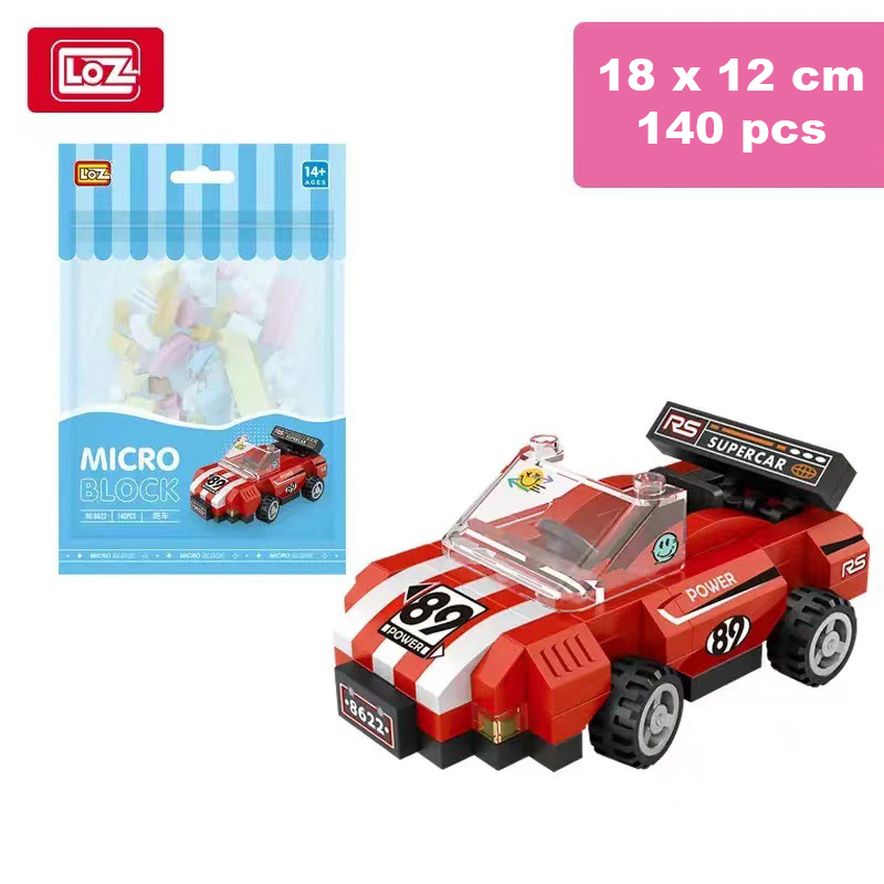 Super Mini Car Blocks, 140+pcs Mini Blocks, Kids Assemble Game, Gift and Toy for Boys Girls