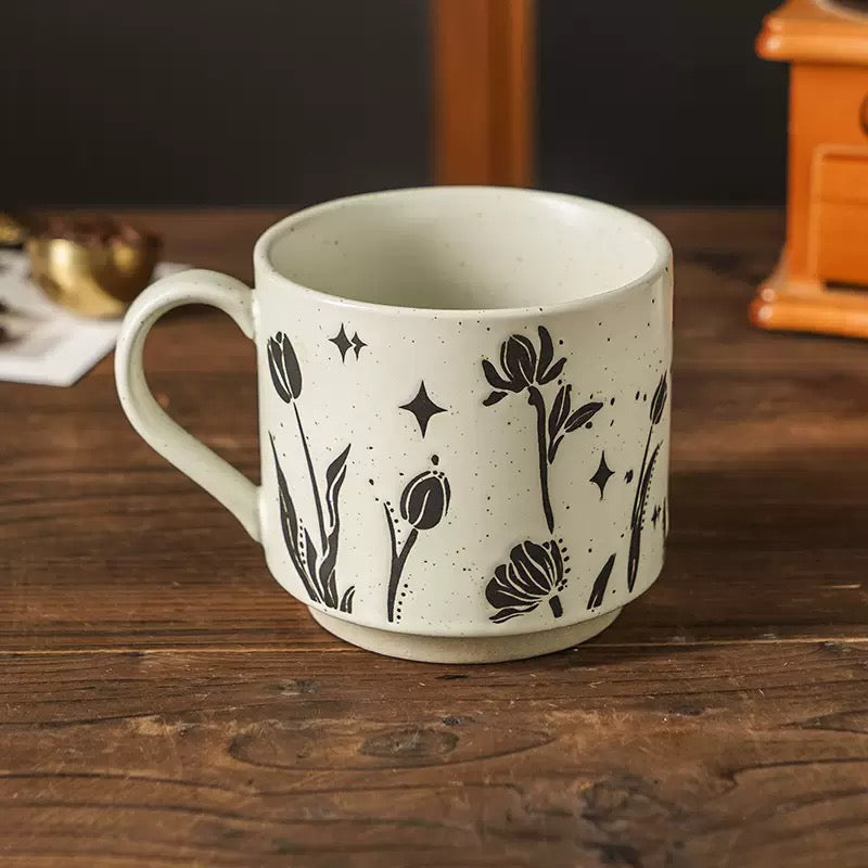 Cat/Flower Mug