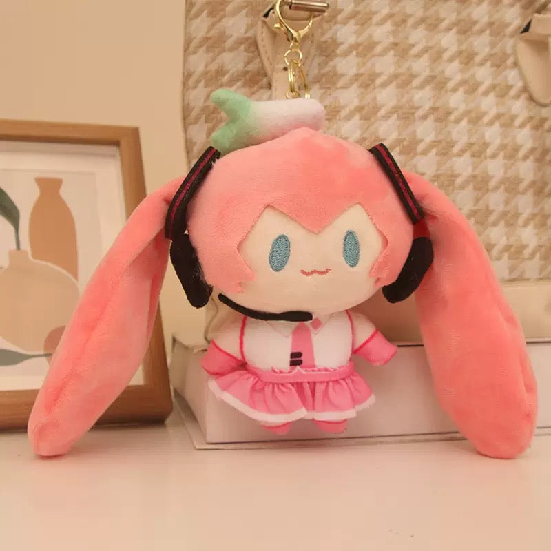 Miku plush keychain