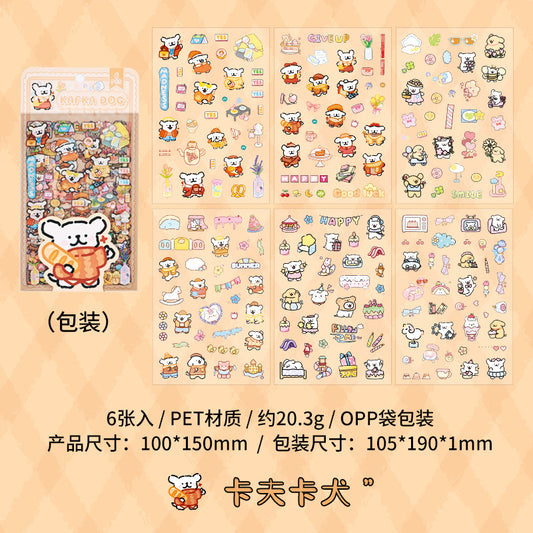 Cute Dog Animal Stickers Decoration Stationery Gift Boys Girls Popular