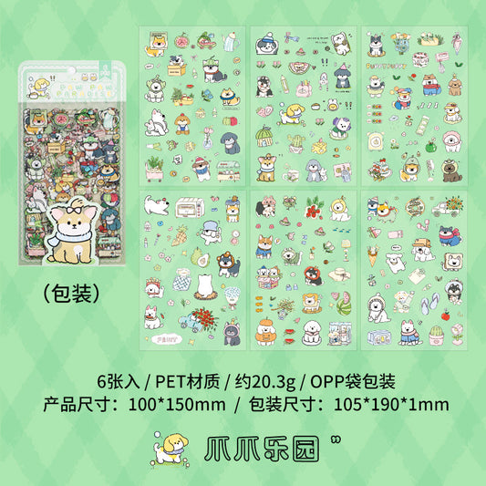 Cute Animals Dog Stickers Decoration Journal Gift Diary Boy and Girls