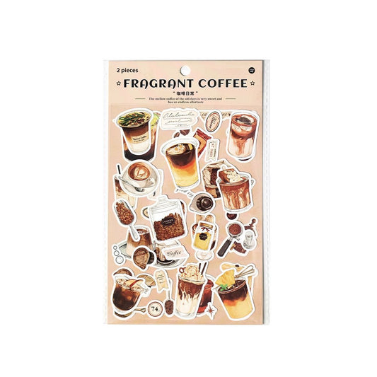 Cafe Sticker Bread Coffee Cake Decoration Gift Journal Diary Stationery