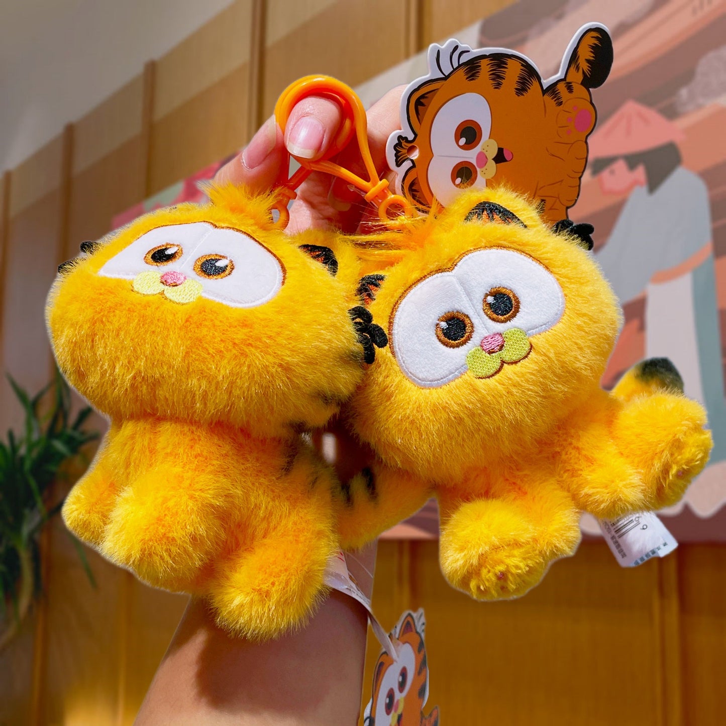 Carfield Family Plush Keychain Cute Gifts Cat Lover