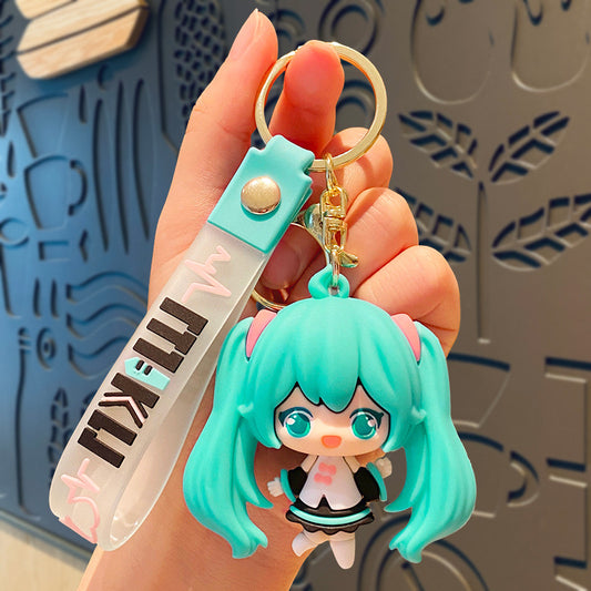 Miku Keychain Cute Amine Gift Decoration Bag