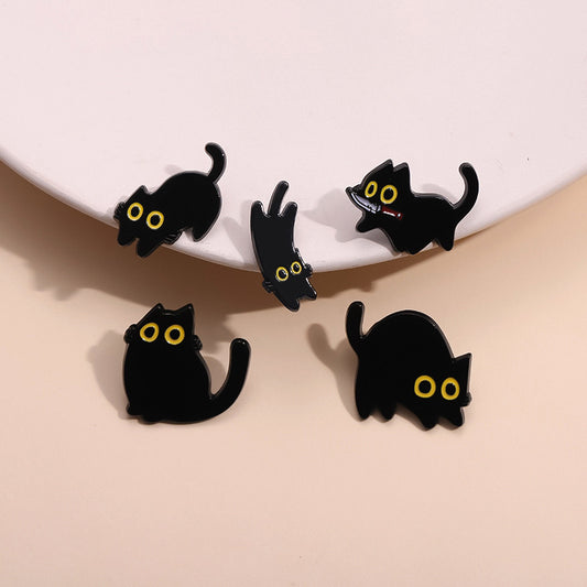Cat Lover Pins Black Cat Gifts for you Popular Decoration