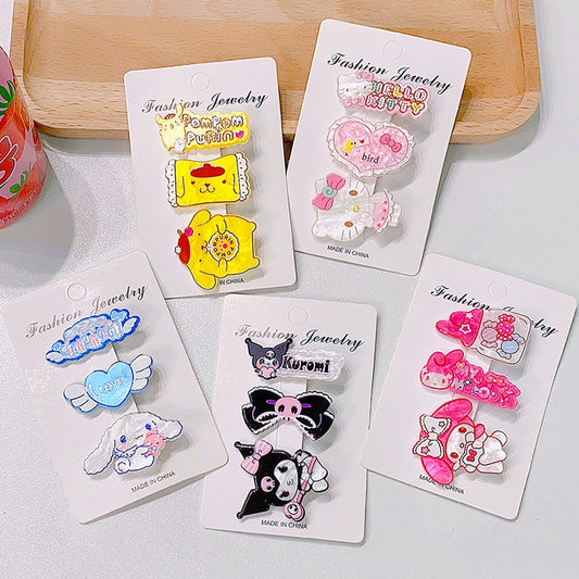 Hair Clips Sanrio Characters Cute Popular Gift  for Hair