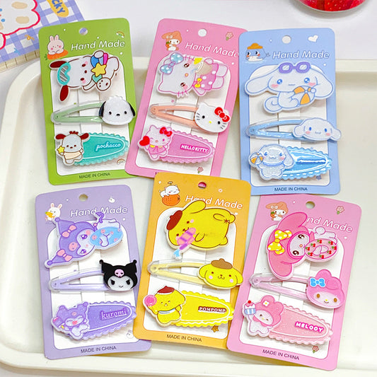 Hair Clips Sanrio Character and Cute Gifts Decoration for Hair