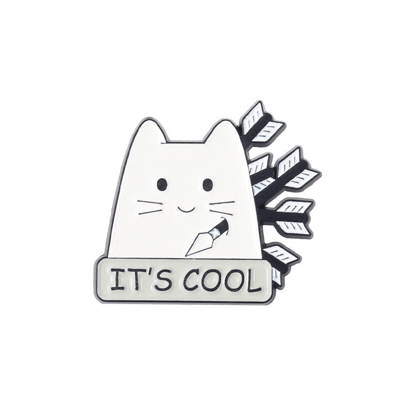 Cute Cat Pins Good Gift Decorations for Bags and Clothes