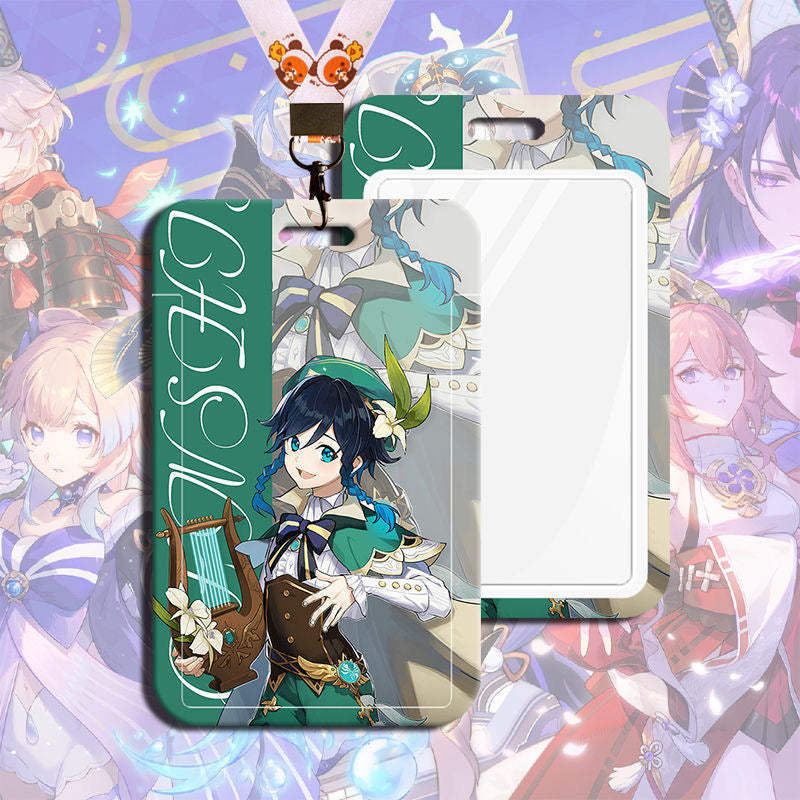 Gen shin Impact Cardholder Luggage Tag Work ID Student ID Cardholder