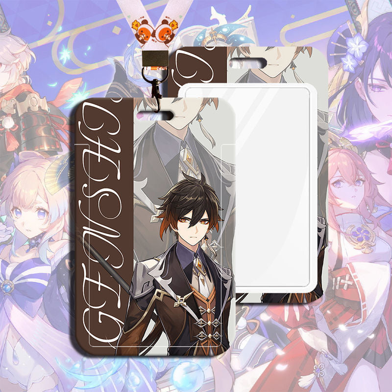 Gen shin Impact Cardholder Luggage Tag Work ID Student ID Cardholder
