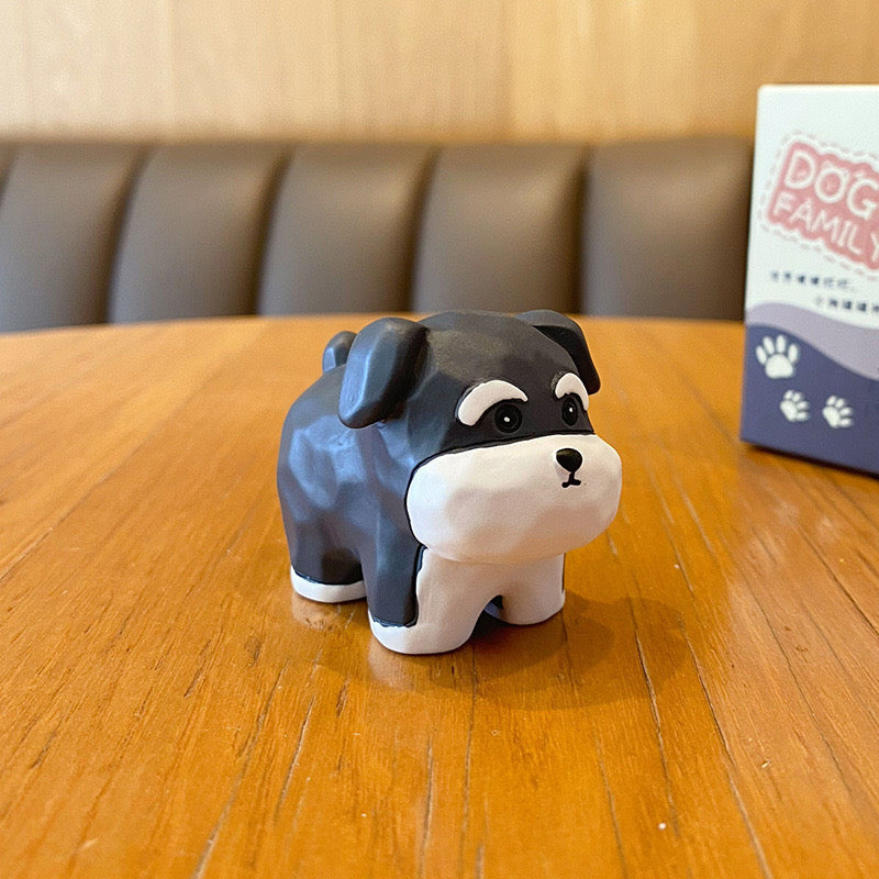 Cute Dog Wood Figure Good Gift Decoration