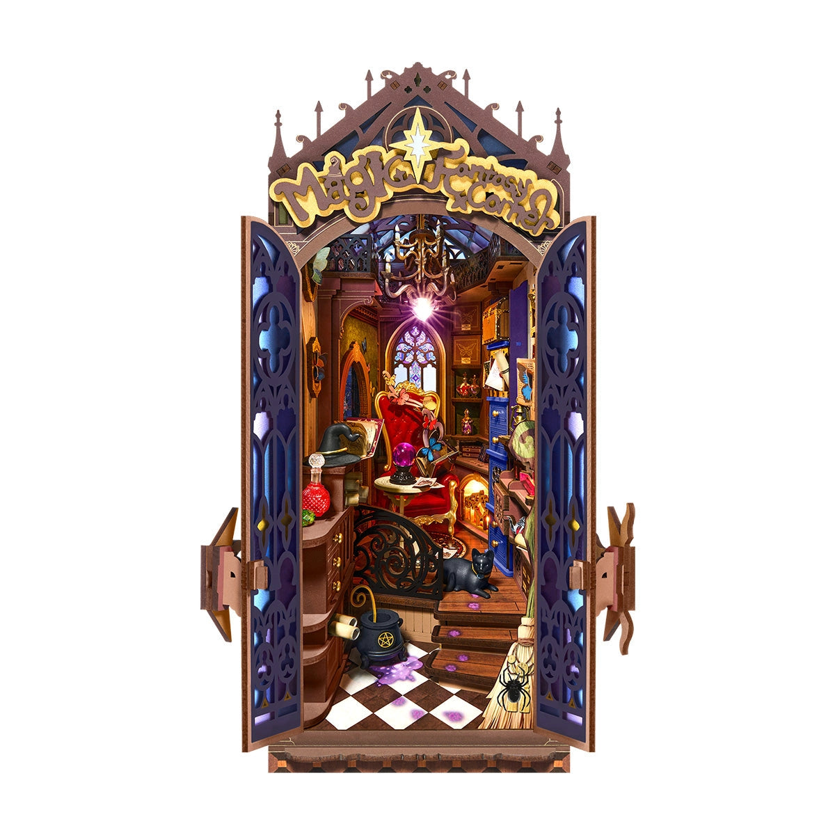 Magic Fantasy Corner -Book Nook Shelf Insert