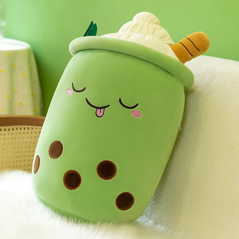 Bubble Tea Plush Toy – 70cm Giant Soft & Cute Boba Pillow