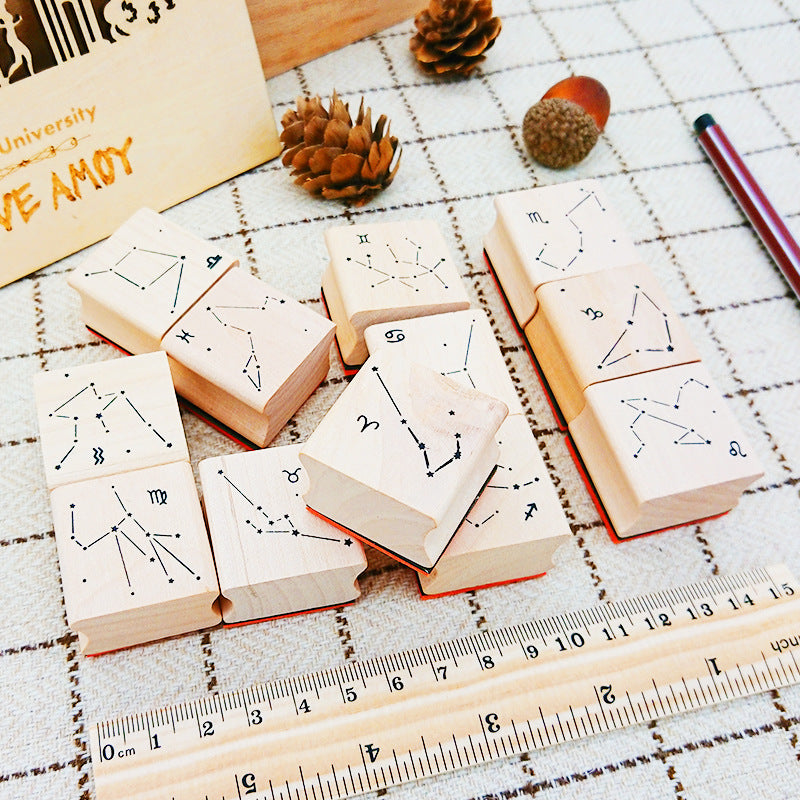 Constellation Stamp, Neat and Detailed, Crafting Decoration, Wooden Stamp