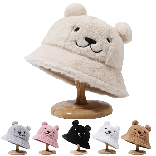 Fluffy Bear Bucket Hat