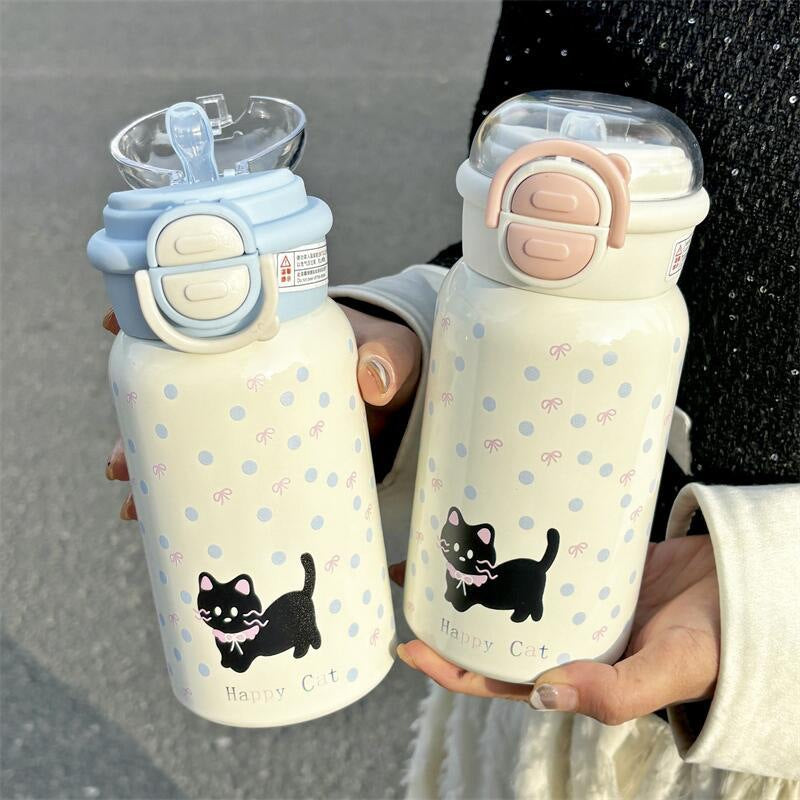 Black Cat Style Cute Gift Thermos