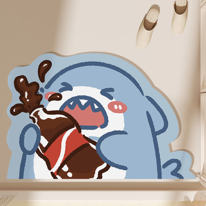 BATHROOM MAT SHARK CUTE GIFT AND HOME DECORATION