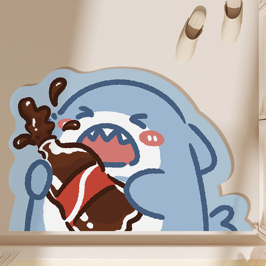 BATHROOM MAT SHARK CUTE GIFT AND HOME DECORATION
