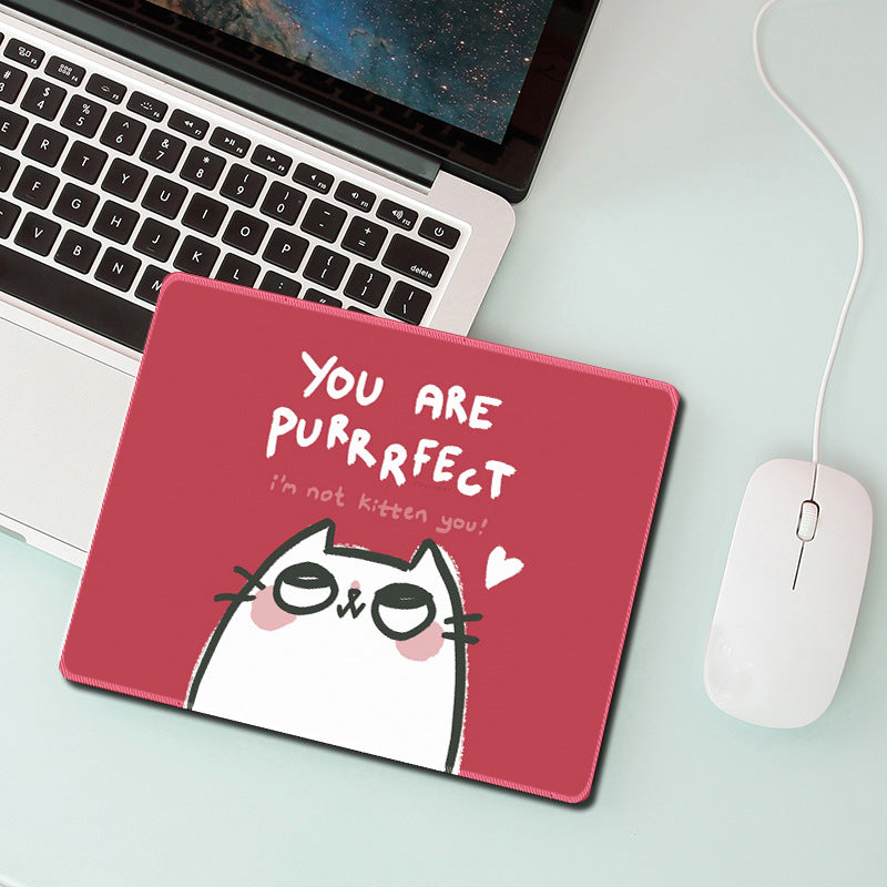 Kitty Mousepad, Standard Medium Mouse Mat Anti-Slip Base for PC Office Working Gaming