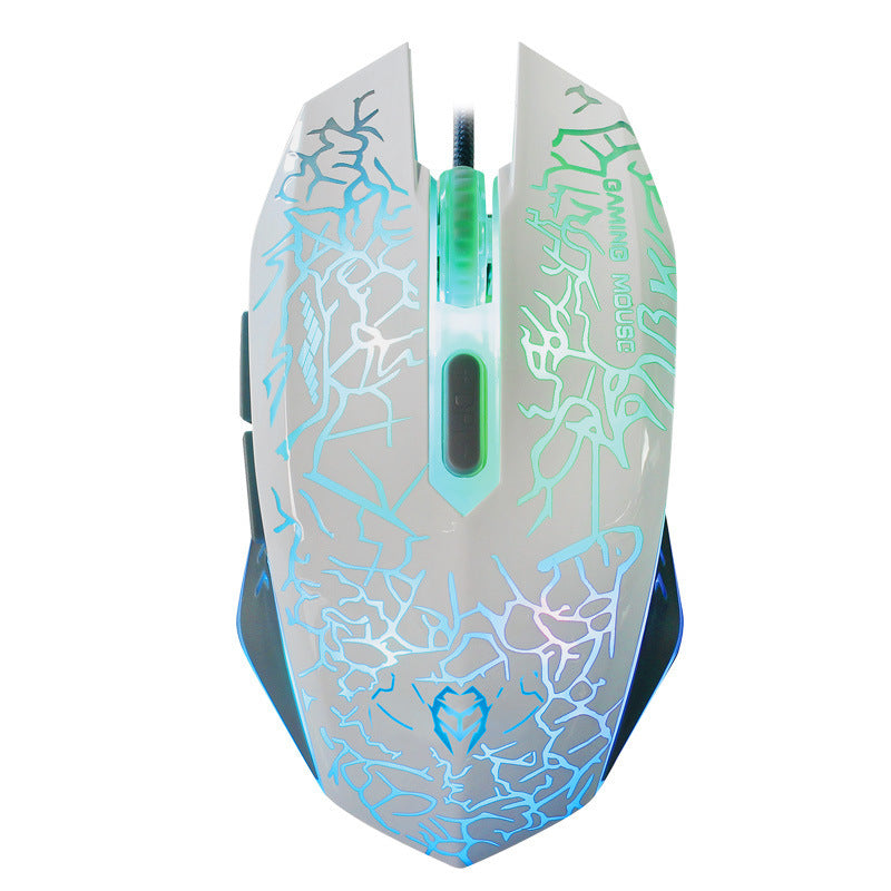 V3 Gaming Mouse Ergonomic Wired Computer Mouse with 7 Colours LED Backlight, 4 DPI Settings Up to 3600 DPI