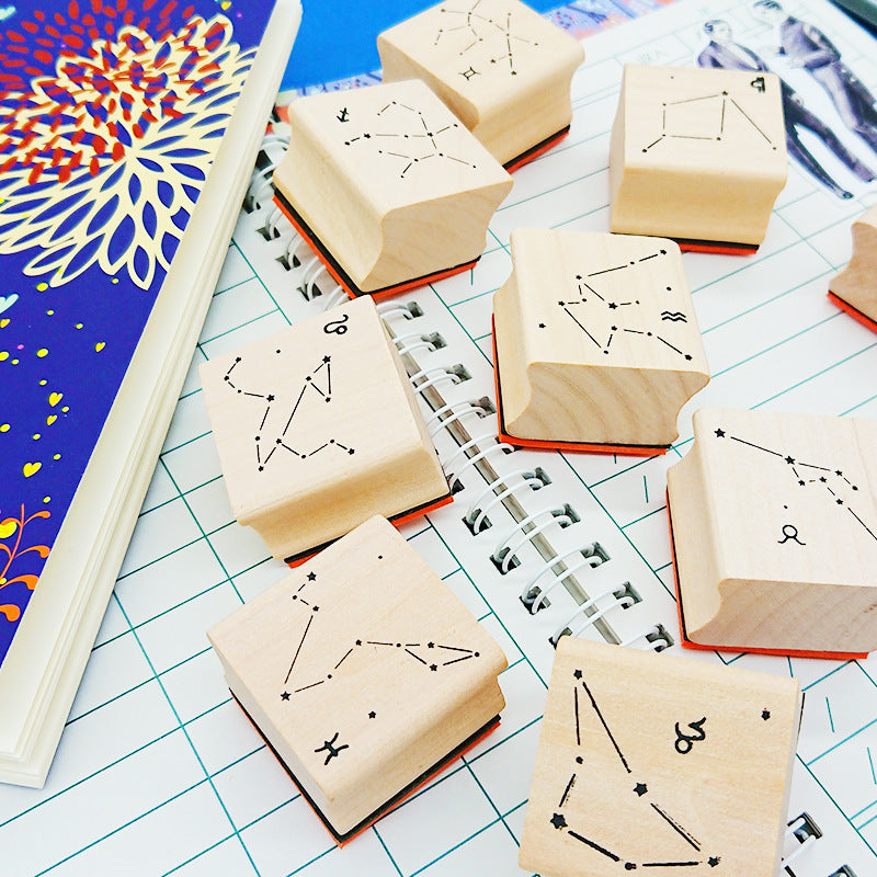 Constellation Stamp, Neat and Detailed, Crafting Decoration, Wooden Stamp