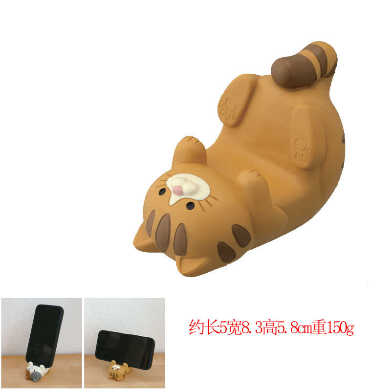 Cute Cat Phone Holder  Figure Home Accessories Cat Lover