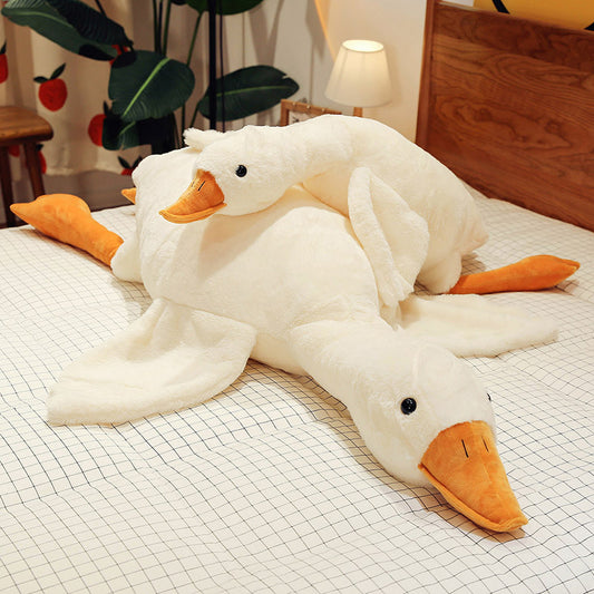 Fluffy White Goose Stuffed Animal, Cute Plush Toys