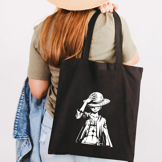 One Pieces Canvas Tote Bag, Shoulder Tote Bag, Shopping Bag