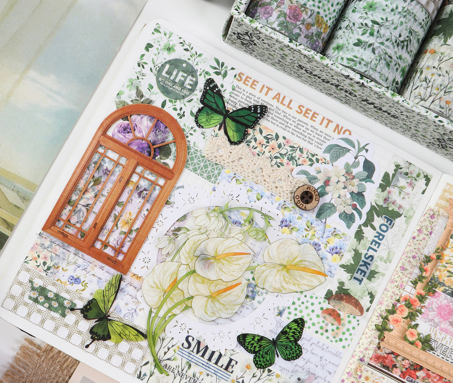 WASHI TAPE SET IN 15 ROLLS