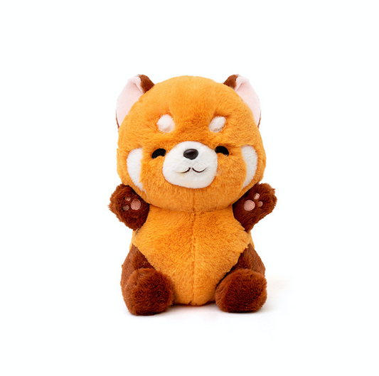 Smiling Red Panda Fluffy Plush Toys